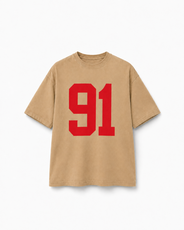 تيشيرت أوفر سايز رِد 91